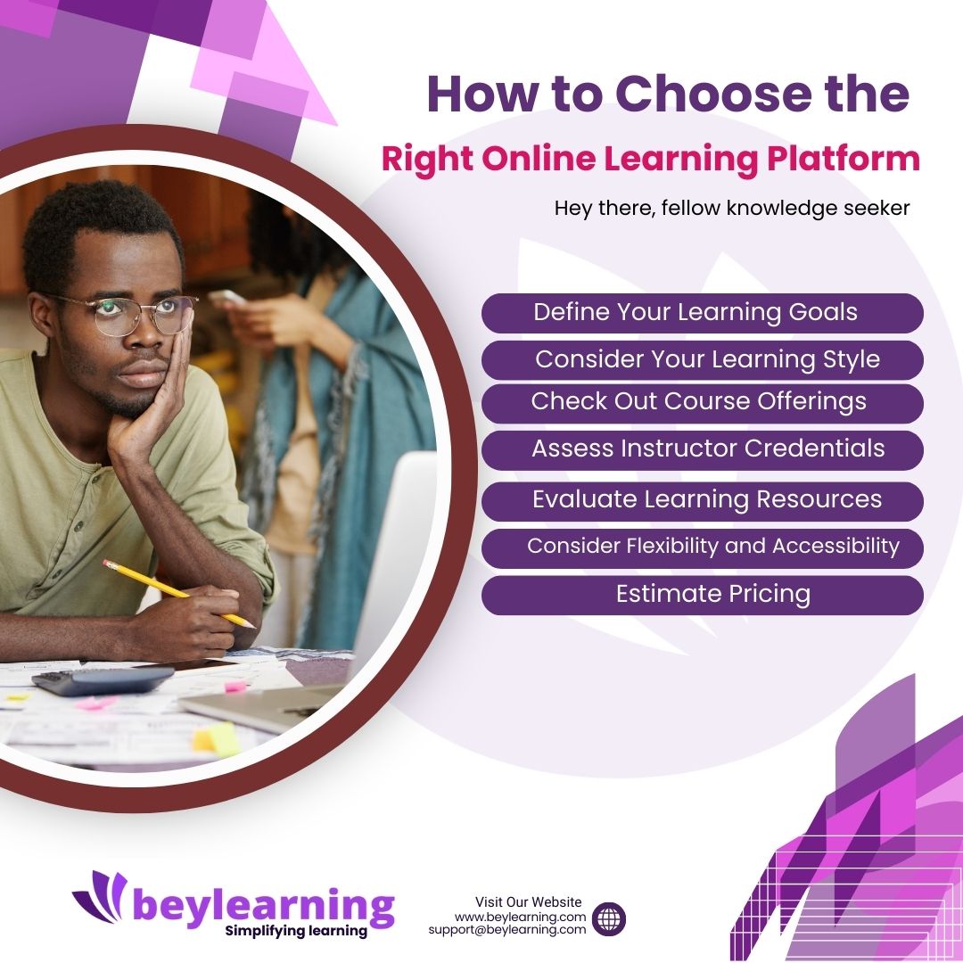 Tips to guide you in choosing an online learning platform that is a perfect fit.